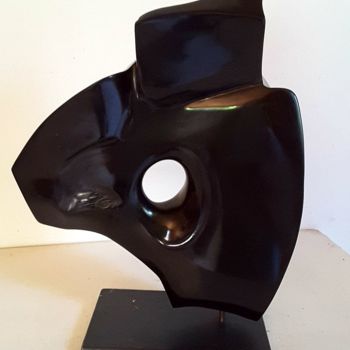 Skulptur mit dem Titel "Vent d'Autan" von Maryvonne Lorgeré, Original-Kunstwerk, Stein