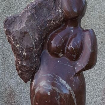 Sculpture titled "Rosy" by Maryvonne Lorgeré, Original Artwork, Stone