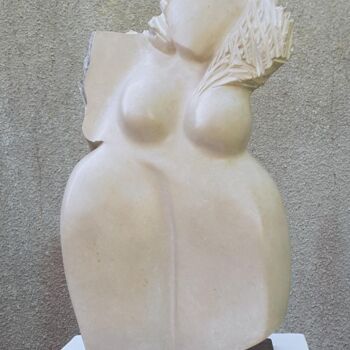 Sculpture titled "Agathe" by Maryvonne Lorgeré, Original Artwork, Stone