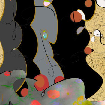 Arts numériques intitulée "FLORA - Limited Edi…" par Mary Ness, Œuvre d'art originale, Peinture numérique