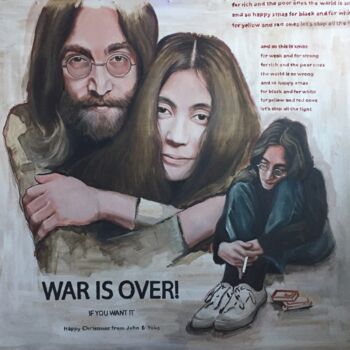 Картина под названием "War is over" - Mary Proshina, Подлинное произведение искусства, Масло Установлен на Другая жесткая па…