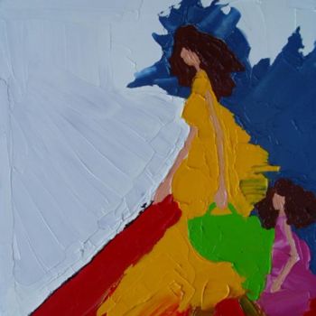 Pittura intitolato "En avant !!" da Marya Da Pena, Opera d'arte originale, Olio