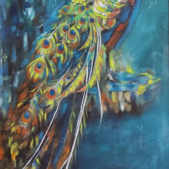 Painting titled "Royal Glory" by Maryam M Ahmed, Original Artwork, Oil