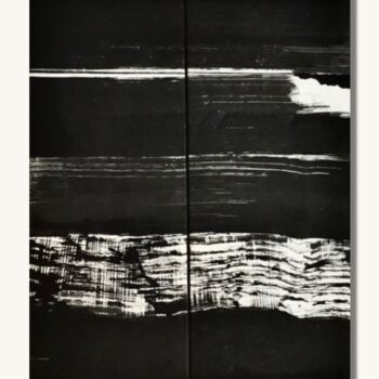 Disegno intitolato "Horizon diptyque n°1" da Maryam Shams, Opera d'arte originale, Collages