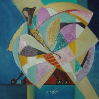 Malerei mit dem Titel "ROULAGE" von Yorgos Maryelis, Original-Kunstwerk, Acryl