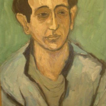 Painting titled "Portrait 1" by Mary Ellen Rosenbluth-Mendes, Original Artwork, Oil