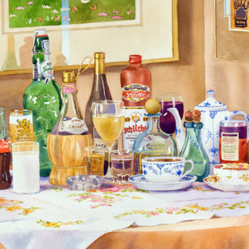 Pintura intitulada "A Collection of Dri…" por Mary Helmreich, Obras de arte originais