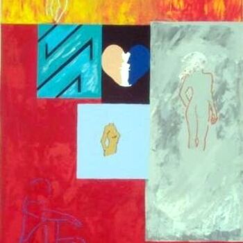 Painting titled "MARY une femme en OR" by Maryla, Original Artwork
