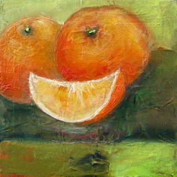 Schilderij getiteld "Smile" door Maryline Mercier, Origineel Kunstwerk, Olie