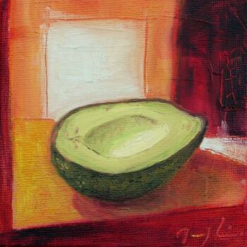 Malarstwo zatytułowany „Avocat mayo” autorstwa Maryline Mercier, Oryginalna praca, Olej