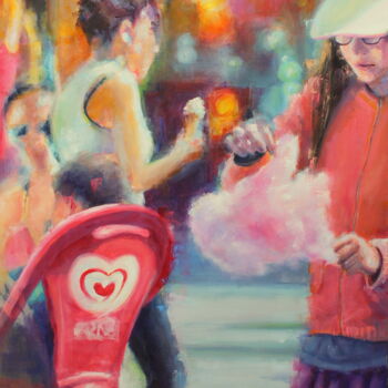 Painting titled "SO SWEET" by Maryline Mercier, Original Artwork, Oil