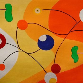 Painting titled "L'attachement" by Maryline Payssé, Original Artwork, Acrylic