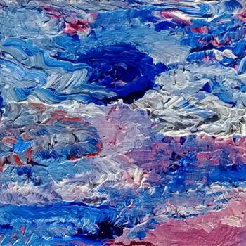 Peinture intitulée "Sans titre bleu" par Maryline Payssé, Œuvre d'art originale, Autre