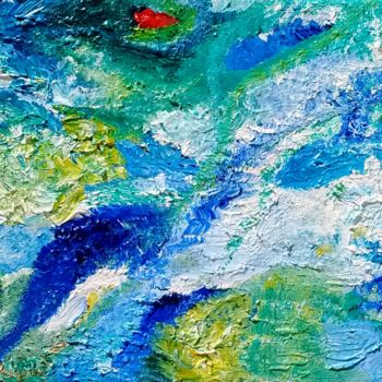 Peinture intitulée "Vue du ciel" par Maryline Payssé, Œuvre d'art originale, Autre