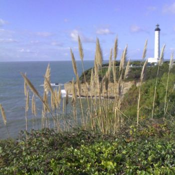 Fotografie mit dem Titel "Le phare de Biarritz" von Maryline Payssé, Original-Kunstwerk