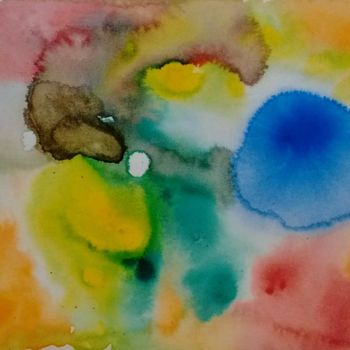 Peinture intitulée "A 16" par Maryline Payssé, Œuvre d'art originale, Aquarelle