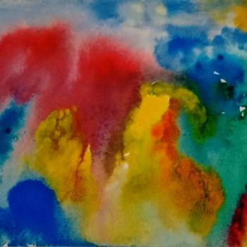 Painting titled "A 17" by Maryline Payssé, Original Artwork, Watercolor
