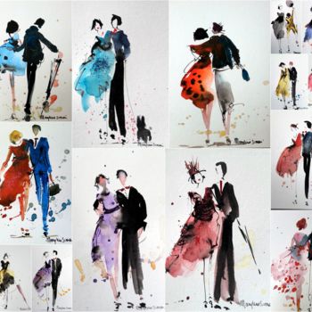 Картина под названием "montage-vichyssoise…" - Maryline Simon, Подлинное произведение искусства