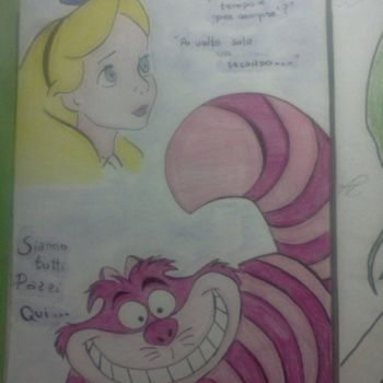 Drawing titled "Alice in Wonderland" by Marya97, Original Artwork, Other