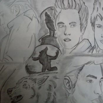 Desenho intitulada "Twilight Drawing" por Marya97, Obras de arte originais, Outro