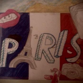 Desenho intitulada "Paris" por Marya97, Obras de arte originais