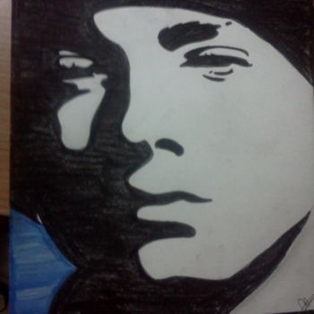 Desenho intitulada "Eminem" por Marya97, Obras de arte originais, Outro