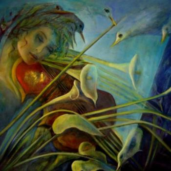 Painting titled "SONG OF NATURE - CH…" by Mary Lozano, Original Artwork