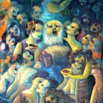 Peinture intitulée "CHEZ CATARINO" par Mary Lozano, Œuvre d'art originale, Huile