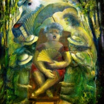 Pintura titulada "FRANCISCO EL HOMBRE…" por Mary Lozano, Obra de arte original, Otro