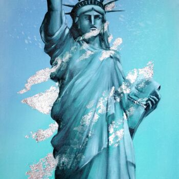 제목이 "Statua della Libertà"인 미술작품 Maryna Sakalouskaya로, 원작, 기름