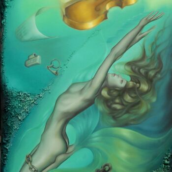 Painting titled "Purpose" by Maryna Sakalouskaya, Original Artwork, Oil