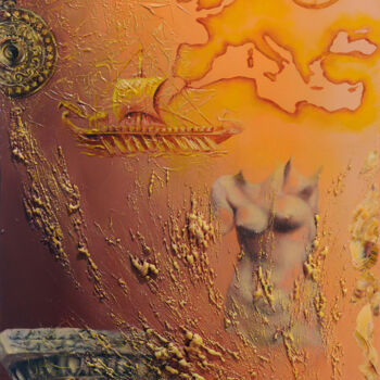 Картина под названием "Oro antico" - Maryna Sakalouskaya, Подлинное произведение искусства, Масло