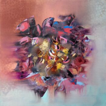 Peinture intitulée "Tulip wind trade" par Maryna Sakalouskaya, Œuvre d'art originale, Huile