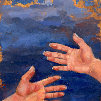 Pittura intitolato "Hands. Öil painting…" da Maryna Shefer, Opera d'arte originale, Olio