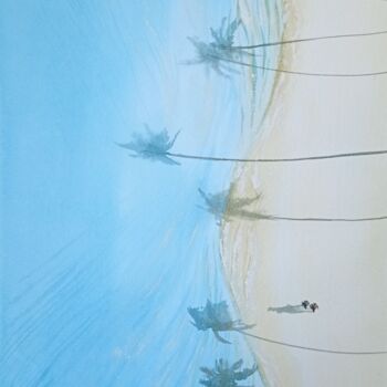 Malerei mit dem Titel "Silence" von Maryna Voitenko, Original-Kunstwerk, Aquarell