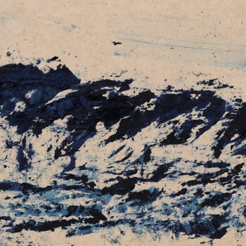 Pintura titulada "Abstract mountain c…" por Maryna Weber, Obra de arte original, Oleo