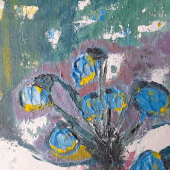 Pittura intitolato "Bouquet original pa…" da Maryna Yasar, Opera d'arte originale, Acrilico