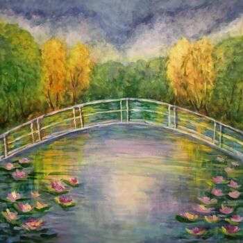 Картина под названием "Вид с моста" - Marinel Вoxx, Подлинное произведение искусства, Акрил