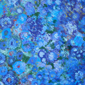 Malerei mit dem Titel "Mountain Flowers" von Mary Newey, Original-Kunstwerk, Acryl