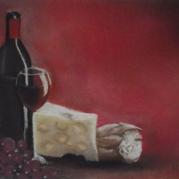 Painting titled "The Good Life" by Mary Newey, Original Artwork, Pastel