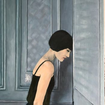 Malarstwo zatytułowany „Derrière le miroir” autorstwa Mary Angé-Raffray, Oryginalna praca, Olej