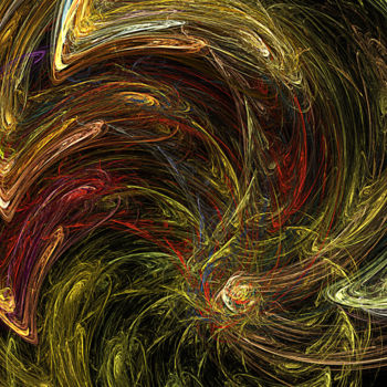 Digitale Kunst getiteld "time spiral.jpg" door Mary Raven, Origineel Kunstwerk, Digitaal Schilderwerk