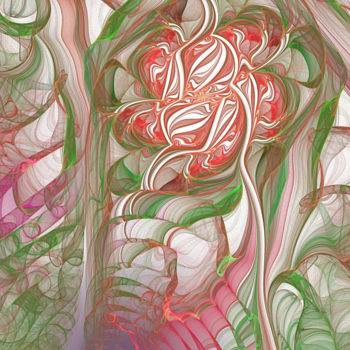 Цифровое искусство под названием "Spring flowering.jpg" - Mary Raven, Подлинное произведение искусства, Цифровая живопись