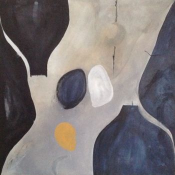 Картина под названием "Rien" - Maryse Béguin, Подлинное произведение искусства, Акрил Установлен на Деревянная рама для носи…