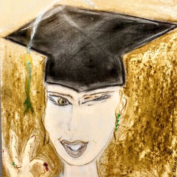 Pintura titulada "Ph.d" por Maryse Faroux, Obra de arte original, Pastel