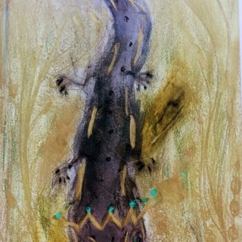 Картина под названием "Drakor" - Maryse Faroux, Подлинное произведение искусства, Пастель