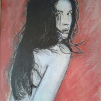 Drawing titled "La sauvageonne" by Maryse, Original Artwork