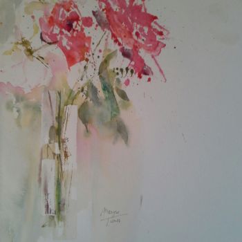 Pintura intitulada "Bellissima rose" por Maryse Tisnés, Obras de arte originais