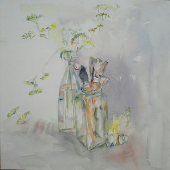 「Dans l'atelier」というタイトルの絵画 Maryse Tisnésによって, オリジナルのアートワーク
