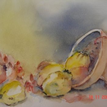 Pintura titulada "POT DE CONFITURE" por Maryse Tisnés, Obra de arte original